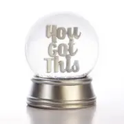 Boxer Gifts Glitter Ball Snow Globe Resin Ornament Display Decor You Got This