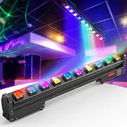 10×25W RGBW Moving Head Stage Light – 4-in-1 LED Beam Wash Lighting with 180° Rotation, DMX512 & Sound Activation, for DJ, Club, Party, Wedding, KTV, Bar