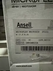 Ansell 25-101 Disposable Gloves, Neoprene, Powder Free, Green, Size M, CASE