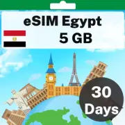 eSIM Egypt - 5 GB - 30 Days - Travel eSIM | QR code activation