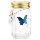 Butterfly Collection Jar With LED Light Flying Butterfly Glass Mason Jar Gift AU