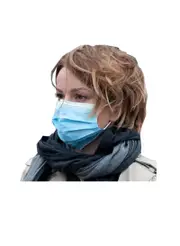 50pk Ear Loop 3-PLY Disposable Face Mask in Blue
