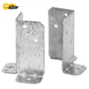 8 Pcs Adjustable Split Retrofit Post Base for 4X4,6X6 Post, Fence Deck Support B