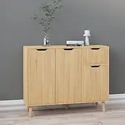 Sideboard Sonoma Oak 90x30x72 cm Engineered Wood Dining Buffet