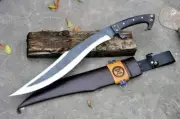 Heavy Duty 18" Full Tang Jungle Kukri Machete High Carbon Steel Survival Knife -