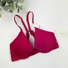 Ongossamer Lace Back Plunge Beautifully Basic Bra Hot Pink Size 32C