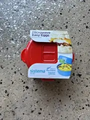 Sistema Microwave Easy Eggs Cooker Poacher Omelet Maker Blue New in Package