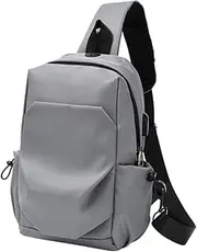 [WOFASHPURET] Men's Chest Pouch Cross Body Bag Lightweight Waterproof Backpack Fashionable Compact Perfect Present for Guys