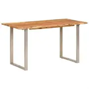 Dining Table 140x70x76 cm Solid Acacia Wood