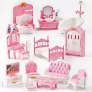 Couch Set Miniatures Furniture Doll House Accessories Dollhouse Furniture