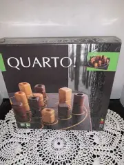 QUARTO! 1991 Gigamic Wooden Board Block Strategy Board Game Complete 2 Players