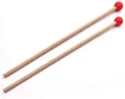 Tzong 2Pcs 1.43" Red Marimba Sticks Mallets Xylophone Piano Hammer Percussion