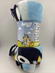 NEW, BLUEY Plush TRAVEL Blanket THROW 40" x 50" FREE SHIPPING