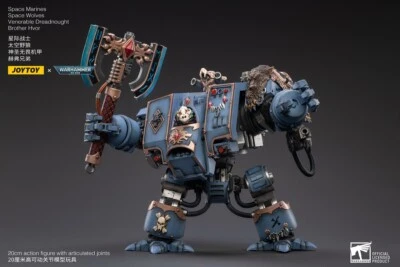 JOYTOY X Warhammer 40k Space Wolves Venerable Dreadnought Hvor Mecha 1/18 Figure