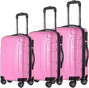 [BIRJXVTO] Carry-on Suitcase Luggage 3pcs Luggage Sets Wear-Resistance 20/24/28inch Lightweight Suitcase Spinner Wheels Carry-on Suitcases Carry On Luggages
