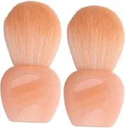 Baluue Ergonomic Handle Makeup Brush Set 2pcs Blush Brush and for Cheeks Soft Powder Removal Nail Art Tools Portable Mini Kit
