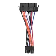1pcs 24 Pin to 12 Pin PSU Main Power Supply ATX Adapter Cable for Lenovo IBM Black