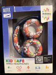 Altec Lansing Kid Safe Volume Limiting Wired Headphones Sport Design Ages 3-5
