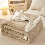 150*200cm Fleece Throw Blanket Soft Fluffy Warm Cozy Plush Fuzzy for Couch Sofa Bed,Khaki