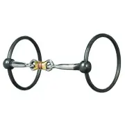 Weaver Ring Snaffle Bit Dogbone Mouth 5 Black