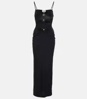 [Christopher Esber] Christopher Esber Pierced Orbit maxi dress AU 12 black
