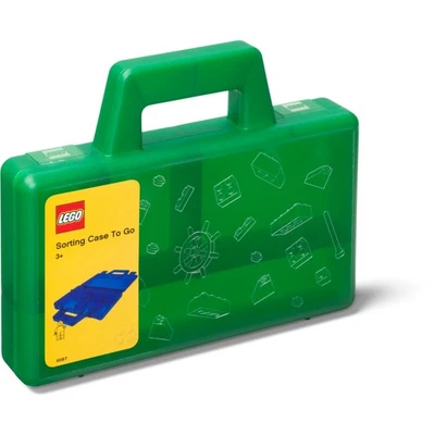 LEGO Home Collection: 40870003 Sorting Case To Go Transparent Green NEW