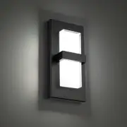 WAC Lighting WS-W21116-30-BK Bandeau 16IN Outdoor Sconce 3000K 3CCT