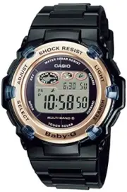 CASIO Baby-G BGR-3003U-1JF Digital Radio Solar Watch Black x Gold 40mm