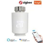 TRV06 Tuya Smart Zigbee3.0 Thermostat Radiator Valve Actuator Smart TRV Programmable Temperature Controller Voice Contro