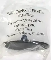 Tupperware Mini Cereal Server Black Lid Pill Case NEW