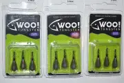 3 packs woo tungsten drop shot rig weights 3/16oz sinkers