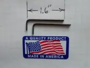 TWO .050" Hex Keys / ALLOY STEEL - SHORT Arm Allen Wrenches - INCH/SAE USA