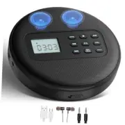 Portable CD Player with Speakers:Rechargeable Walkman CD Player for Car with