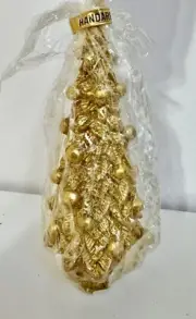 Gunter Kerzan German handmade candle Christmas Tree 7” Vintage Handarbeit Decor