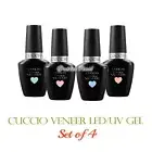 CUCCIO Veneer SET OF 4 Gel Colors Soak Off LED UV Nail Kit Lot 13 mL/0.43 oz