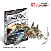 Cubic Fun Sukhoi Military Plane 35pcs 3D Puzzle Model Building Kit