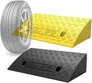 3" 4" 5" Rise Doorway Threshold Ramp, Non-Slip Rubber Curb Ramp, Wheelchair Transition Ramp for Car Vehicle SUV Truck Motorcycle(Yellow,50 * 27 * 7cm/20 * 11 * 2.5in)
