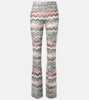 [Missoni] Missoni Zigzag flared pants UK 10 multicoloured