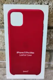 Apple iPhone 11 PRO MAX Leather Case Red New In Box