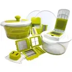 , Dicer and Chopper Veggie Mandoline Slicer with Julienne Graterwith Intercha...