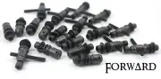 10 Black Tattoo Machine Binding Post Sets Complete Washers Screws Forward Tattoo