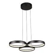 Olympus 3lt Led Pendant Light Black