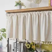 Nordic Style Short Curtains for Wine Cabinet Door Window Small Wardrobe Curtain