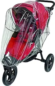 Sunnybaby 10030 Premium Rain Cover for XL Joggers Such as Baby Jogger City Elite, TFK Adventure and Many Others, Transparent, Quality: Made in Germany