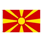 90x60cm North Macedonia Flag Macedonian Flag Heavy Duty Both Sides Outdoor Flag