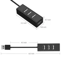 在飛比找ETMall東森購物網優惠-HUB集線器4口擴展USB2.0分線器 電腦轉換器 接鼠標U