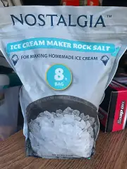 NEW - Nostalgia Rock Salt Bag, 8 Lb. Ice Cream Maker Rock Salt RSBG8LB