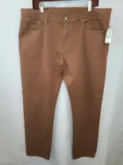 NEW - Brooks Brothers, Brown, Slim Fit, Flat Front Chino Pants, Mens 28x32. A247