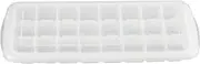 Ice Mold Tray Flexible Silicone Ice Cubes Maker with Sealed Cover Non Stick Surface Design for Cooling Beverages Food Grade Material Transparent White Color 25.4x9.9x2.9cm Size