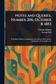 Notes and Queries, Number 206, October 8, 1853